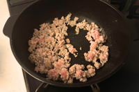 炒めたひき肉
