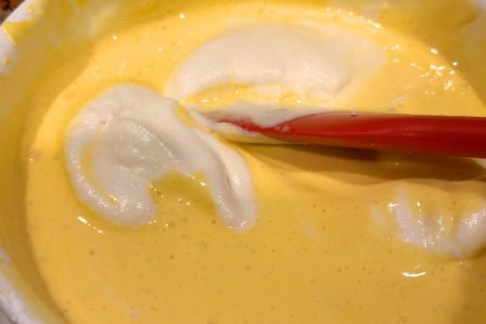 卵黄生地とメレンゲ