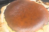 焼き上がりのさつまいもバスクチーズケーキ
