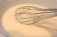 ミルクを加えたクリーム