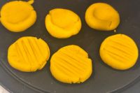 成形したかぼちゃニョッキ