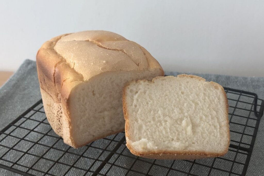 米粉パンをカットした様子