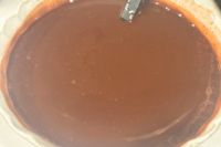 溶かしたチョコレート